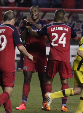 With two goals in extra time the Chicago Fire improve to 4-0-0 all-time against the Columbus Crew in US Open Cup play. Photo: Chicago Fire