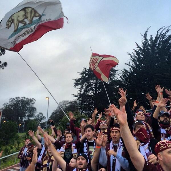 Sacramento Republic fans in 2014. Photo: Twitter @AmericanCasual1 