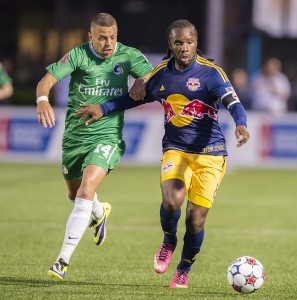 Can the Red Bulls avenge last year's loss to the Cosmos or will the NASL spring champions complete the Big Apple sweep? Photo: Dennis Schneidler/Delaney B. James Sports Photography)