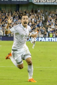 Benny Feilhaber of Sporting KC celebrates his goal against Real Salt Lake in the Semifinals. Photo: Graham Green | Prost Amerika