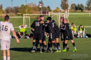 Harpo's FC celebrate a goal against the Colorado Rovers in the first round of the 2016 US Open Cup qualifying tournament. Photo: Richard Laemming Wheeler