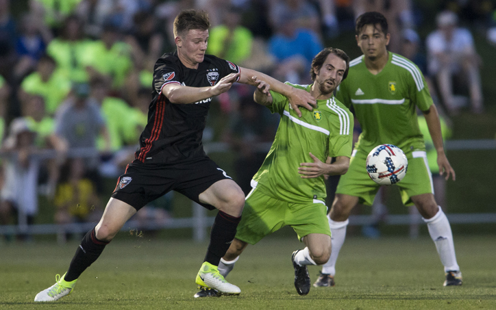 D.C. United scored three late goals to pull away from Christos FC in the Fourth Round of the 2017 US Open Cup. Photo: D.C. United | Tony Quinn