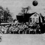 A scene from the first leg of the 1958 US Open Cup Final between Pompei and Eintracht. Photo: Baltimore Sun Archives