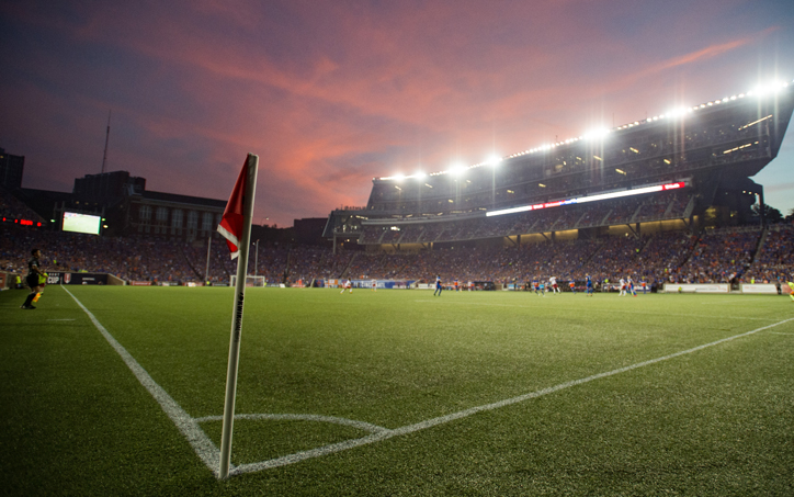 The New York Red Bulls take on FC Cincinnati in the US Open Cup Semifinals at Nippert Stadium in Cincinnati, OH on Tuesday August 15, 2017. Photo: Ryan Meyer | New York Red Bulls