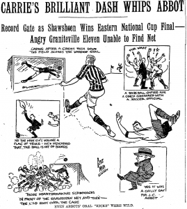 The 1925 National Challenge Cup Eastern Final. Newspaper archive: Boston Globe