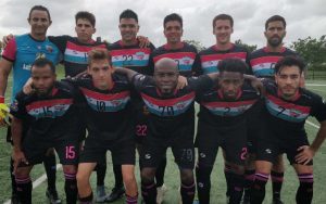 The Miami United Under-23s pose for a team photo before their 2020 US Open Cup qualifying match against Atletico Miami CF. Photo: Miami United FC