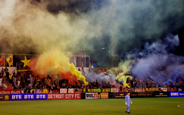 Detroit City FC vs Michigan Stars 2022 US Open Cup Keyworth Stadium