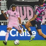 Ariel Lassiter of Inter Miami CF attempts a shot against South Georgia Tormenta FC in the Fourth Round of the 2022 US Open Cup. Photo: Inter Miami CF