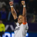Javier "Chicharito" Hernandez of LA Galaxy celebrates during the club's 2022 US Open Cup Fifth Round match against LAFC. Photo: LA Galaxy