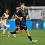 Julian Placias of North Carolina FC scored the lone goal in his team's 1-0 win over Carolina Core FC in the Third Round of the 2024 US Open Cup. Photo: Greg Ng
