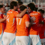 Houston Dynamo players celebrate after scoring a goal against Phoenix Rising FC in the Fourth Round of the 2025 US Open Cup. Photo: Houston Dynamo FC