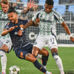 Players from the New England Revolution and Rhode Island FC battle for the ball in the Fourth Round of the 2025 US Open Cup. Photo: Mathieu Starke