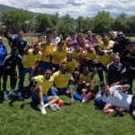 El Farolito celebrates after winning the 2026 Region IV Amateur Cup Final with a 3-0 win over Sin City FC. Photo: Logan Chugg | TheCup.us