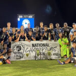 Pensecola FC celebrates after defeating Iron Rose FC 1-0 after extra time to win the 2026 League For Clubs championship. Photo: Pensecola FC